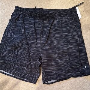 Nike Black and Gray Athletic Shorts